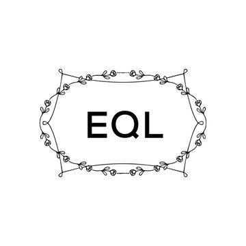EQL Letter Initial Logo Design Template Vector Illustration