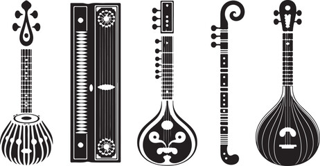 Indian stringed instruments and percussion sitar tabla