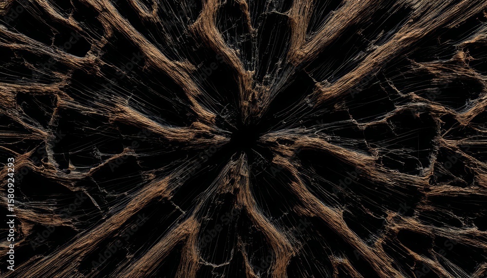 Poster this 3d, 4k visualization reveals an abstract pattern resembling the intricate structure of a tree t