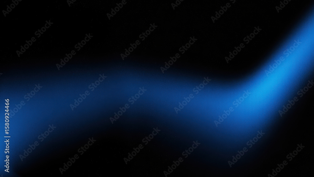 Aufkleber abstract blue light streak on black background creating a modern and futuristic design element
