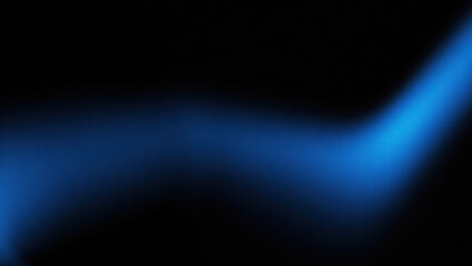 Fototapeta premium Abstract blue light streak on black background creating a modern and futuristic design element