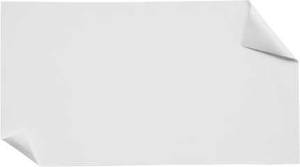 Paper sticker label isolated on white background