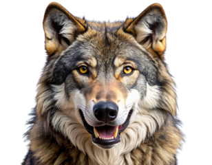 wolf isolated on white background