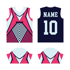 sport jersey design template, with abstract grunge halftone pattern background, Sport uniform, for sport club