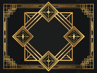 A geometric star symbol with a gold, 3D design creates an abstract pattern perfect for a religious illustration or Christmas decoration