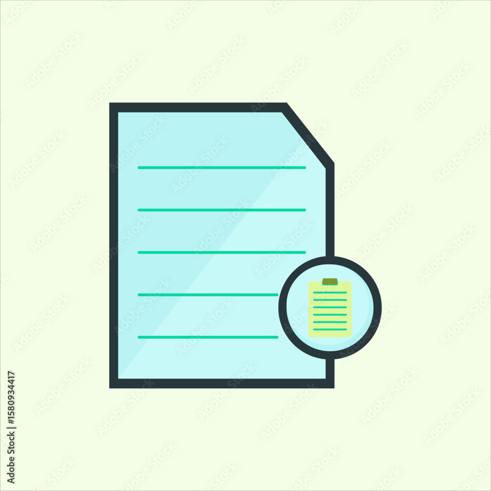 Fototapete paste file icon. icon related to design elements. suitable for web site, app, user interfaces,elemen
