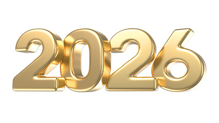Golden 2026 number Graphic