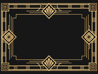 Golden frame adorned with diamonds and an abstract circuit pattern on a black microchip backdrop, illustrating modern technology and artistic design
