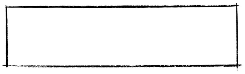 A simple rectangular black frame with lightly textured brushstroke edges. The clean design and subtle grunge effect make it suitable for modern and artistic projects.