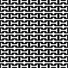Monochromatic Bricks with H Shaped Geometric Link Pattern with black background. 