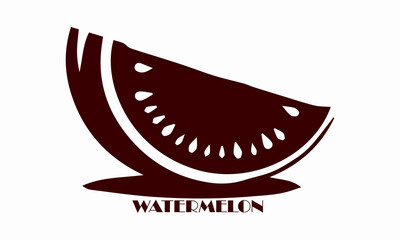 National watermelon month icon. National watermelon month vector illustration, logo design, ideal for national watermelon month celebration and watermelon festival
