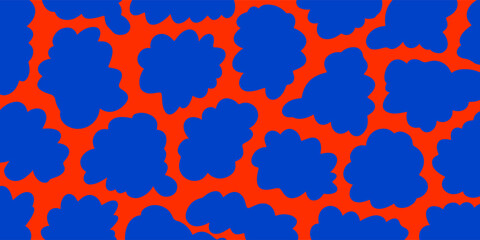 Abstract organic shape background doodle hand drawn background