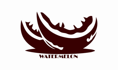 National watermelon month icon. National watermelon month vector illustration, logo design, ideal for national watermelon month celebration and watermelon festival
