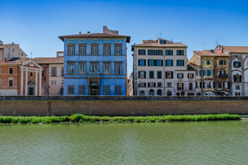 Colorful Riverside Buildings