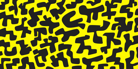 Abstract organic shape background doodle hand drawn background