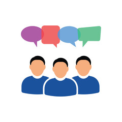 Fototapeta premium User Group and Team Icon Set – Flat Vector Illustration of People, Employees, and Collaboration Symbols for Business, Community, UI Interfaces, Mobile Apps, and Web Design on Transparent Background”