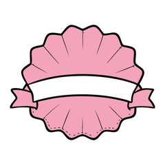 A scalable pink tutu label featuring a delicate, soft pink tutu illustration—perfect for elegant branding, ballet themes, or charming, feminine packaging designs.
