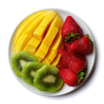 A plate of fruit and a kish