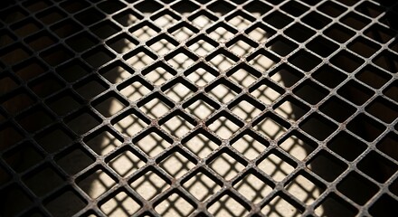 Fototapeta premium Abstract Grid Pattern with Strong Shadows