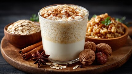 Cozy Winter Smoothie with Cinnamon and Walnuts