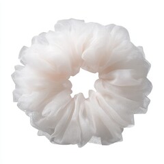 A white scrund on a white background