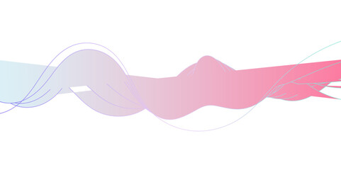 abstract wave element for design pink and white. Design template for cover, business. Abstract dynamic color lines, waves. Vector geometric backgrounds.	