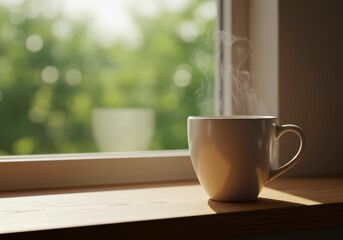Warm Morning Coffee by the Window