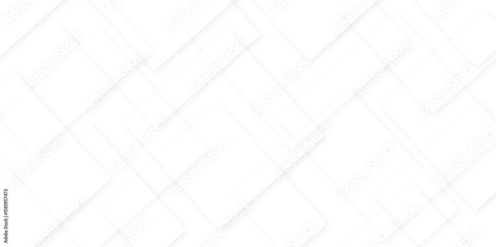 Fototapete abstract geometric white light background. modern and creative design. seamless abstract technology 