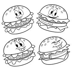 Happy Cheesy Burger day with a Cheesy Only Banner on a Blue Background