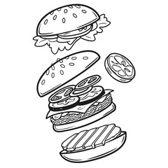 Happy Cheesy Burger day with a Cheesy Only Banner on a Blue Background