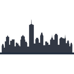 Fototapeta premium Urban skyline silhouette