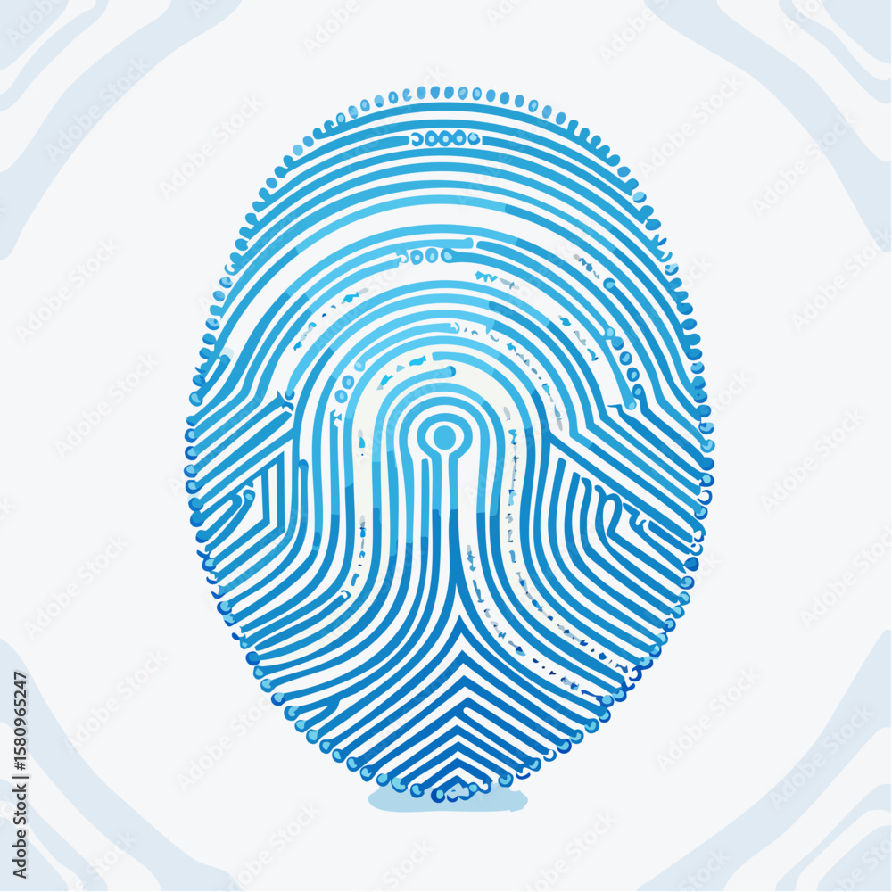Poster human fingerprint transformation into circuit board pattern technology
