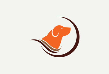 dog vector logo design element
