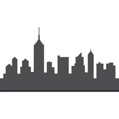 Fototapeta premium Modern city skyline silhouette