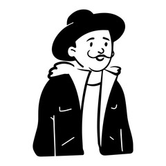 Cartoon illustration person businessman vector