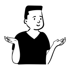 Cartoon illustration person businessman vector