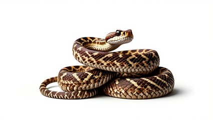 snake on white background