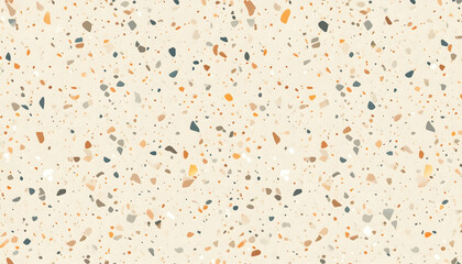 Warm Terrazzo Texture with Earthy Tones and Irregular Stone Fragments