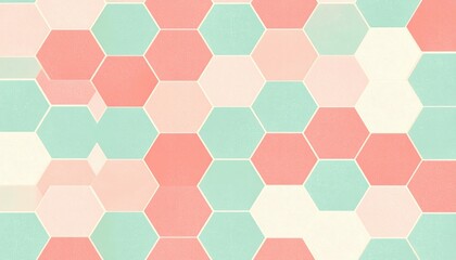Pastel Hexagon Background Design