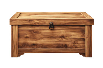 An old weathered wooden chest holds untold stories and family secrets antique box with a on transparent background