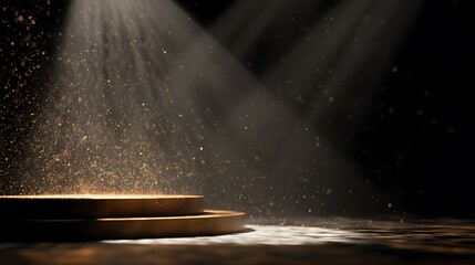 Spotlight on Mystery: Dramatic Dust and Light Visual