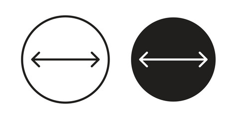 Double arrow icon, outline vector sign, linear and solid style pictogram isolated on white.