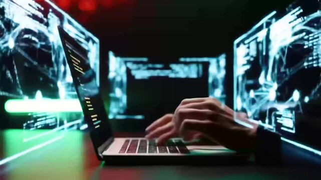 This premium 4K video collection features cinematic visuals of cybersecurity and digital data visualization concepts. Perfect for tech explainers, AI presentations, and corporate security content, the