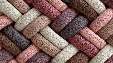 Woven Jute Pattern Background in Soft Earth Tones