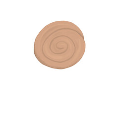 Hand Drawn Spiral Cookie Illustration &ndash; Sweet Dessert Clipart