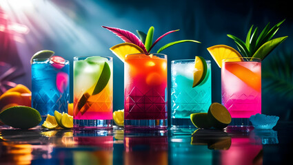 cocktail in the pool