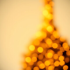 Golden particles blurred decorative background