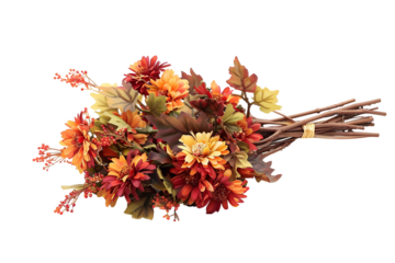 Autumnal flower bouquet rustic arrangement fall colors floral design