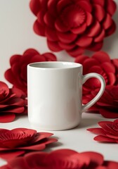 Crimson Bloom & Porcelain