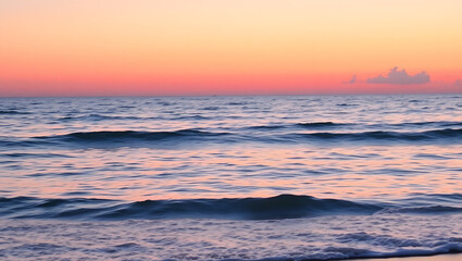 Ocean Calm – Gentle waves and a pink sunset